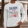 Daddy Dad First Birthday Little Rookie Baseball The Big One Men Long Sleeve T-Shirt