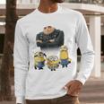 Despicable Me Minions Father's Day 1 Dad Cardboard Sign Men Long Sleeve T-Shirt Despicable Me Minions Father's Day 1 Dad Cardboard Sign Men Long Sleeve T-Shirt