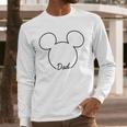 Disney Mickey And Friends Dad Mickey Art Line Pocket Logo Men Long Sleeve T-Shirt Disney Mickey And Friends Dad Mickey Art Line Pocket Logo Men Long Sleeve T-Shirt