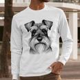 Dog Fingerprint Miniature Schnauzer Dad Mom Men Long Sleeve T-Shirt Dog Fingerprint Miniature Schnauzer Dad Mom Men Long Sleeve T-Shirt