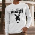Donkey Mom Or Dad I Love My Donks Farmer Men Long Sleeve T-Shirt