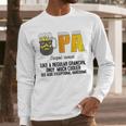 Drinking Opa Like A Regular Grandpa Much Cooler Beer Dad Men Long Sleeve T-Shirt