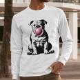 English Bulldog Bubble Gum Vintage Dog Mom Pet Dad Men Long Sleeve T-Shirt