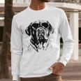 English Mastiff Sketch Drawing Art Dog Lover Mom Dad Women Men Long Sleeve T-Shirt
