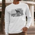 Great Dane Dad Distressed American Flag Patriotic Dog Men Long Sleeve T-Shirt