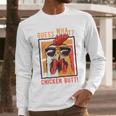 Guess What Chicken Butt DadSiblingsFriends Humor Small Men Long Sleeve T-Shirt