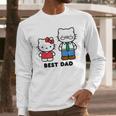Hello Kitty Best Dad Fathers Day Small Men Long Sleeve T-Shirt
