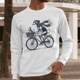 Italian Greyhound Whippet Bicycle Cycling Dog Mom Iggy Dad Men Long Sleeve T-Shirt