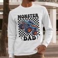 Monster Truck Dad Family Matching Monster Trucks Birthday Men Long Sleeve T-Shirt