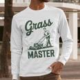Push Lawn Mower Legend Grass Master Dad Mowing Men Long Sleeve T-Shirt