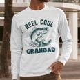 Reel Cool Grandad Fishing Grandpa Vintage Style Men Long Sleeve T-Shirt