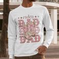 Rodeo Dad Pink Boots Coquette Cow-Girl Birthday Party Men Long Sleeve T-Shirt