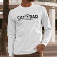 Worlds Best Cat Dad Ever Vintage Cat Dad Father Day Men Men Long Sleeve T-Shirt
