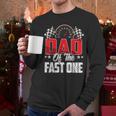 1 Year Old Racing Car Fast One Birthday 1st Family Dad Men Long Sleeve T-Shirt