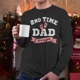 2nd Second Time Dad It's a Girl Gender Reveal Dad Of 2 Kids Men Long Sleeve T-Shirt