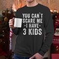 3 Kids Mom Of Three Dad Of 3 Children Parents Men Long Sleeve T-Shirt