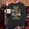 3rd Birthday Zoo Safari Jungle Dad Of The Wild And Three Men Long Sleeve T-Shirt