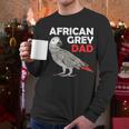 African Grey Parrot Dad Congo Bird Father Men Long Sleeve T-Shirt