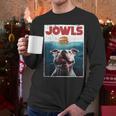 American Bulldog Jowls Burger Bully Dog Mom Dog Dad Men Long Sleeve T-Shirt