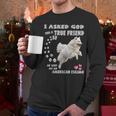 American Eskimo Dog Mom Eskie Dad Art Eskie Lover Quote Men Long Sleeve T-Shirt