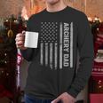 Archery Dad America US Flag Patriot Vintage Archer Men Long Sleeve T-Shirt