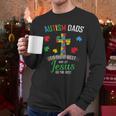 Autism Dad Son Father Autistic Kid Awareness Jesus Christian Men Long Sleeve T-Shirt