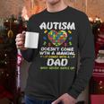 Autism Doesnt Come With Manual Dad Puzzle Awareness Men Men Long Sleeve T-Shirt