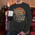 Back Legend Husband Dad Grandpa 77 Year Old 77th Birthday Men Long Sleeve T-Shirt Back Legend Husband Dad Grandpa 77 Year Old 77th Birthday Men Long Sleeve T-Shirt