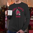Ball State University Cardinals Arched Dad Men Long Sleeve T-Shirt