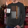 Basketball Dad USA US Flag Basketball Men Men Long Sleeve T-Shirt