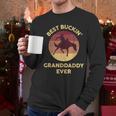 Best Buckin' Granddaddy Western Rodeo Cowboy Bucking Horse Men Long Sleeve T-Shirt Best Buckin' Granddaddy Western Rodeo Cowboy Bucking Horse Men Long Sleeve T-Shirt