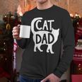 Best Cat Dad Fathers Day Men Kitty Daddy Papa Christmas Meow Men Long Sleeve T-Shirt
