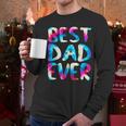 Best Dad Ever Colorful Tie Dye Fathers Day Men Long Sleeve T-Shirt