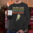 The Best Dads Have Daughters Who Play Hockey Vintage Men Long Sleeve T-Shirt The Best Dads Have Daughters Who Play Hockey Vintage Men Long Sleeve T-Shirt