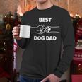Best Dog Dad Fathers Day Best Dad Fist Bump Dog's Paw Men Long Sleeve T-Shirt