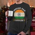 Best Indian Dad Ever Father's Day India Flag Pride Men Long Sleeve T-Shirt