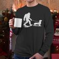 Bigfoot Walking Dachshund Tee Wiener Dog Dad Men Long Sleeve T-Shirt