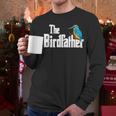 The Bird Father Bird Watching Meme Birder Dad Men Long Sleeve T-Shirt