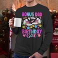 Bonus Dad Of The Birthday Girl Rolling Skate Bday Family Men Long Sleeve T-Shirt