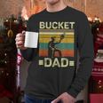 Bucket Dad Softball Dad Baseball Coach Father's Day Men Long Sleeve T-Shirt Bucket Dad Softball Dad Baseball Coach Father's Day Men Long Sleeve T-Shirt