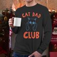Cat Dad Club Life Is Better With Cats Retro Cat Dad Men Long Sleeve T-Shirt