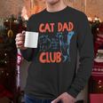 Cat Dad Club Life Is Better With Cats Cat Dad Retro Men Long Sleeve T-Shirt