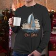 Cat Dad Vintage Catamaran Sailing Men Long Sleeve T-Shirt