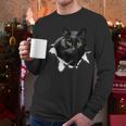 Cat Torn Cloth For Cat Lover Cat Dad Cat Mom Men Long Sleeve T-Shirt
