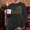 Cheer Dad Camo American Flag Cheerleader Supporter Men Long Sleeve T-Shirt