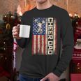 Cheerleader Dad Cheer Dad American US Flag Father Team Men Long Sleeve T-Shirt