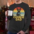 Chorkie Dad Retro Sunset Chihuahua Yorkie Mix Lover Men Long Sleeve T-Shirt