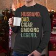 Cigar Lover For Dad Men Vintage Cigar Saying Men Long Sleeve T-Shirt