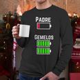 Cufflinks Battery Filled Tired Dad Low Battery Charge Men Long Sleeve T-Shirt
