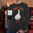 Cute Duck Dad Lover Illustration Duck Owner Men Long Sleeve T-Shirt
